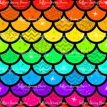 Load image into Gallery viewer, *BACK ORDER* Rainbow Mermaid Scales Patterns