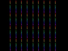 Load image into Gallery viewer, *BACK ORDER* Swear Pinstripe Get F&#39;d Rainbow Text