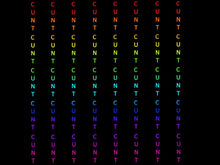 Load image into Gallery viewer, *BACK ORDER* Swear Pinstripe C*nt Rainbow Text