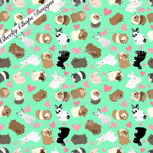 *BACK ORDER* CCD Guinea Pig & Rabbits Teal