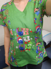 Load image into Gallery viewer, *BACK ORDER* Christmas Alien HO HO HO Green Panels