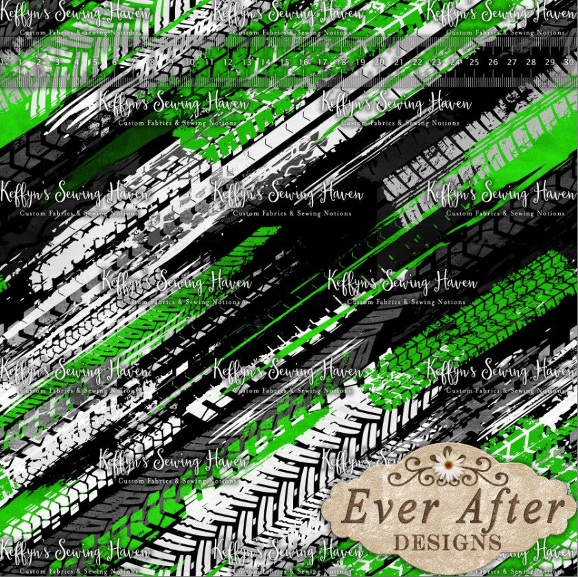 *BACK ORDER* Ever After Designs Green Tire Tracks