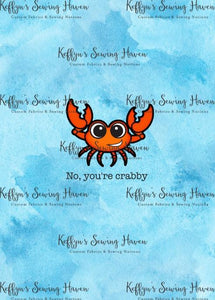 *BACK ORDER* Sea Animals You're crabby Panels
