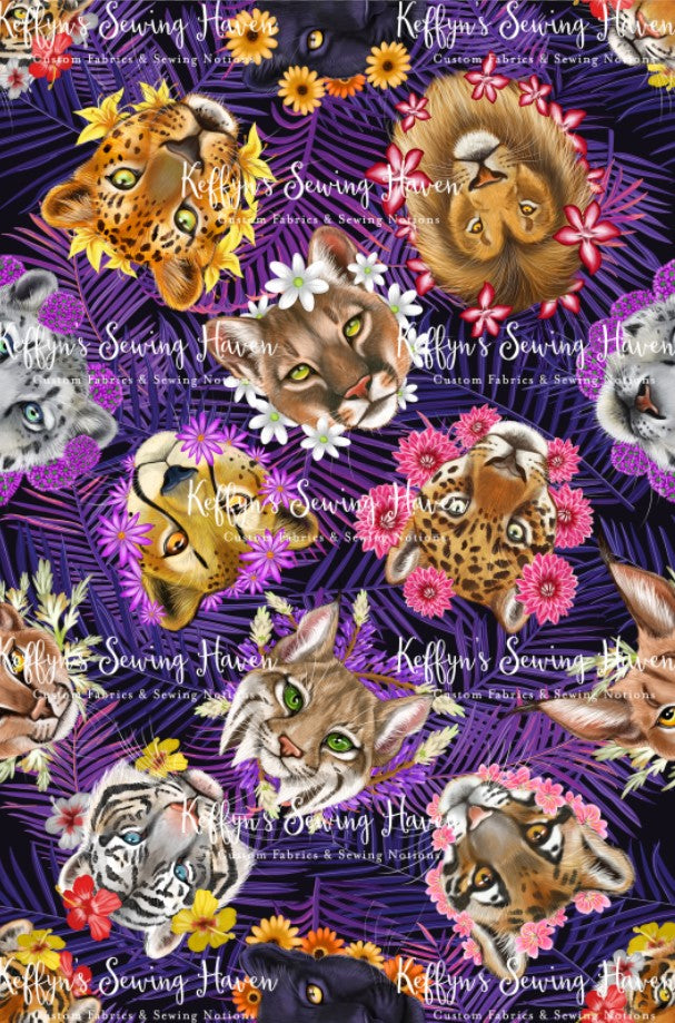 *BACK ORDER* Feline Fanatic's Purple Flowers
