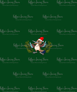 *BACK ORDER* Aussie Christmas Kookaburra Dark Green Panels