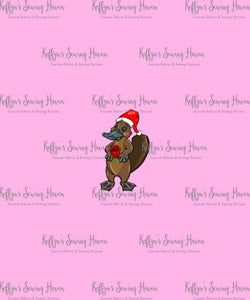 *BACK ORDER* Aussie Christmas Platypus Pink Panels