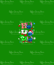 Load image into Gallery viewer, *BACK ORDER* Christmas Alien HO HO HO Green Panels