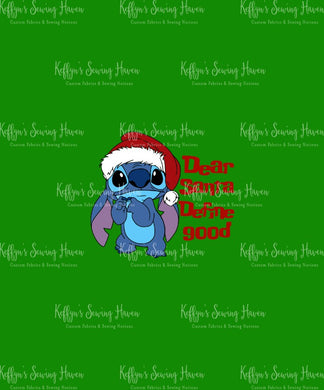 *BACK ORDER* Christmas Alien Define Good Green Panels