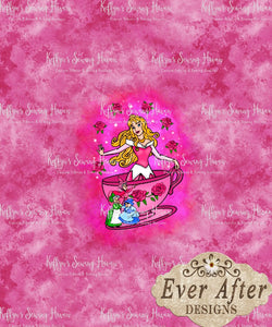 *BACK ORDER* Ever After Designs - Sleeping Dark Pink Haze Panel