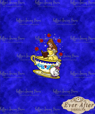 *BACK ORDER* Ever After Designs - Librarian Blue Haze Panel