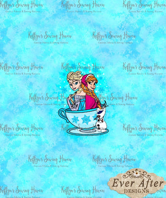 *BACK ORDER* Ever After Designs - Sisters Aqua Haze Panel