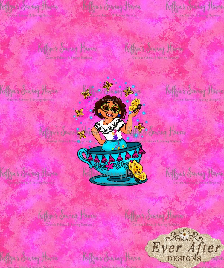 *BACK ORDER* Ever After Designs - Columbian Hot Pink Panel