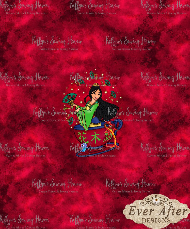 *BACK ORDER* Ever After Designs - Oriental Red Panel