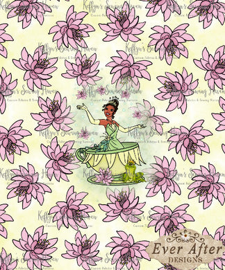 *BACK ORDER* Ever After Designs - Frog Flowers Panel