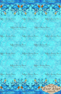 *BACK ORDER* Ever After Designs -  Slipper Border Print (1 meter)