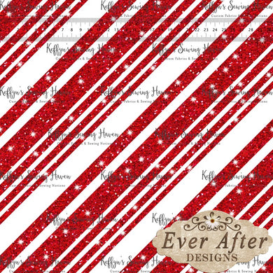 *BACK ORDER* Ever After Designs - Glitter Candy Cane Stripe