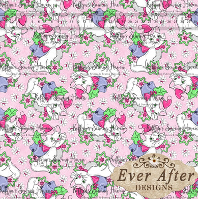*BACK ORDER* Ever After Designs - Christmas Kitty Pale Pink