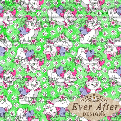 *BACK ORDER* Ever After Designs - Christmas Kitty Lime
