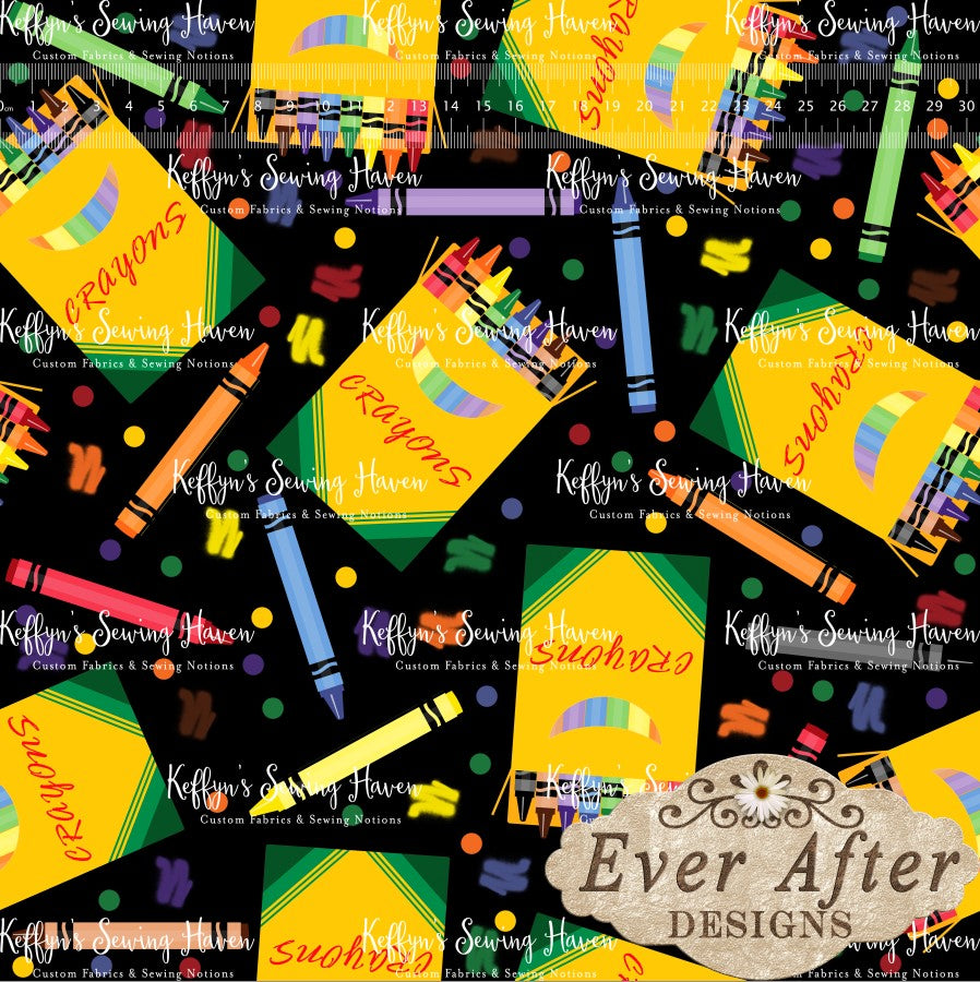 *BACK ORDER* Ever After Designs - Crayon Boxes on Black