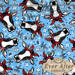 *BACK ORDER* Ever After Designs - Country Cow Blue