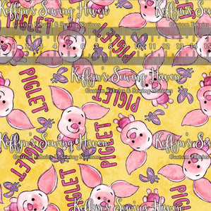*BACK ORDER* Ever After Designs - Pig on Yellow