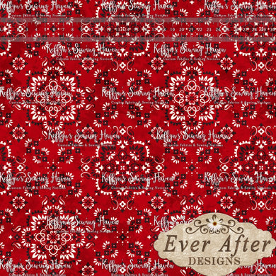 *BACK ORDER* Ever After Designs - Bandana Red