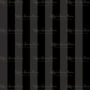 *BACK ORDER* Wednesday Grey/Black 2.5cm Wide Stripes