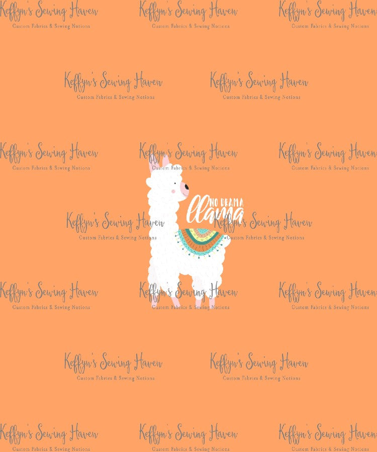 *BACK ORDER* Llamas No Drama Orange Panels