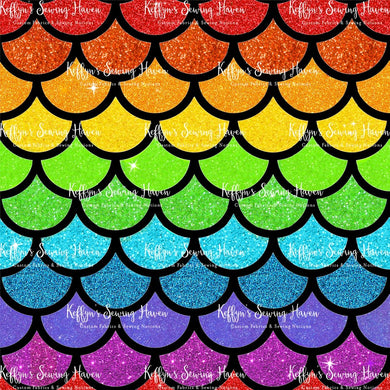 *BACK ORDER* Rainbow Mermaid Scales Glitter