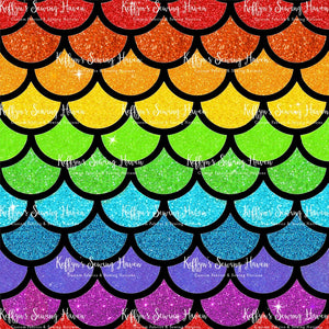*BACK ORDER* Rainbow Mermaid Scales Glitter