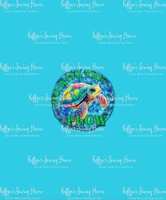 *BACK ORDER* Ever After Designs - Baby Turtles Blue Panels