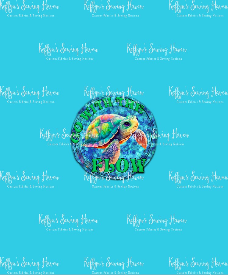 *BACK ORDER* Ever After Designs - Baby Turtles Blue Panels
