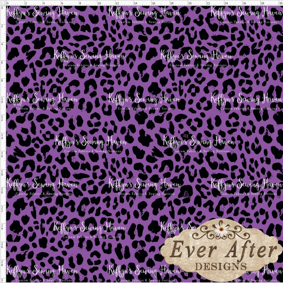 *BACK ORDER* Ever After Designs - Neon Purple Leopard Print