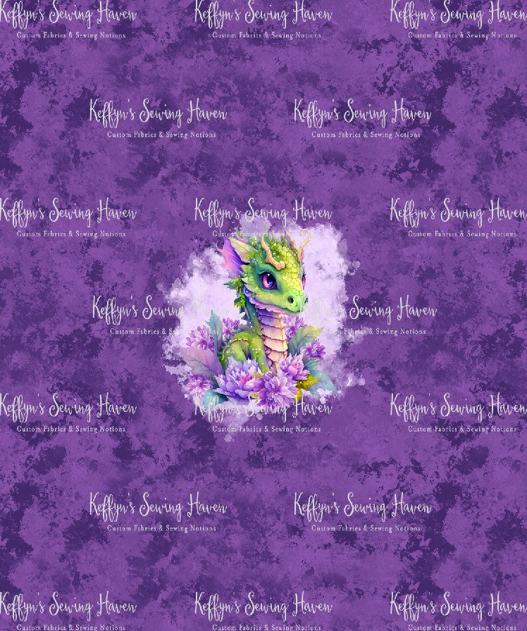 *BACK ORDER* Ever After Designs - Dragon Dark Purple Panels