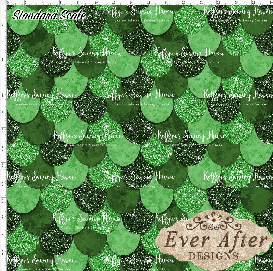 *BACK ORDER* Ever After Designs - Dragon Scales Green