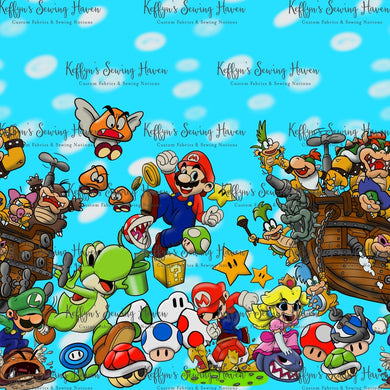 *BACK ORDER* Super Plumbers Border Print (1m)