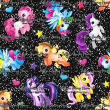 Load image into Gallery viewer, *BACK ORDER* Ponies Mash Up Black Glitter