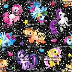*BACK ORDER* Pony Mash Up Black Glitter