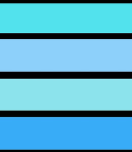 *BACK ORDER* Little Critters - Fox Blue 1cm Stripes