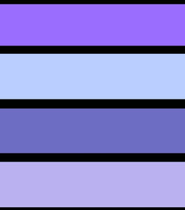 *BACK ORDER* Little Critters - Fox Purple 1cm Stripes