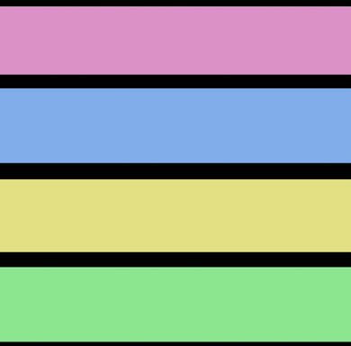 *BACK ORDER* Little Critters - Fox Rainbow 1cm Stripes