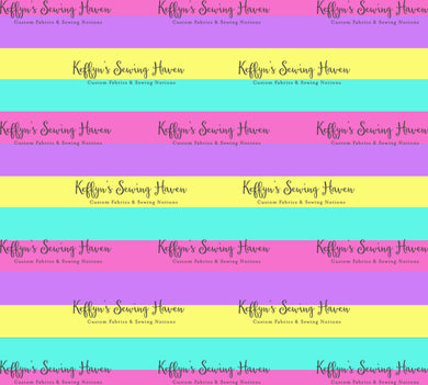 *BACK ORDER* Bright Unicorns Stripes